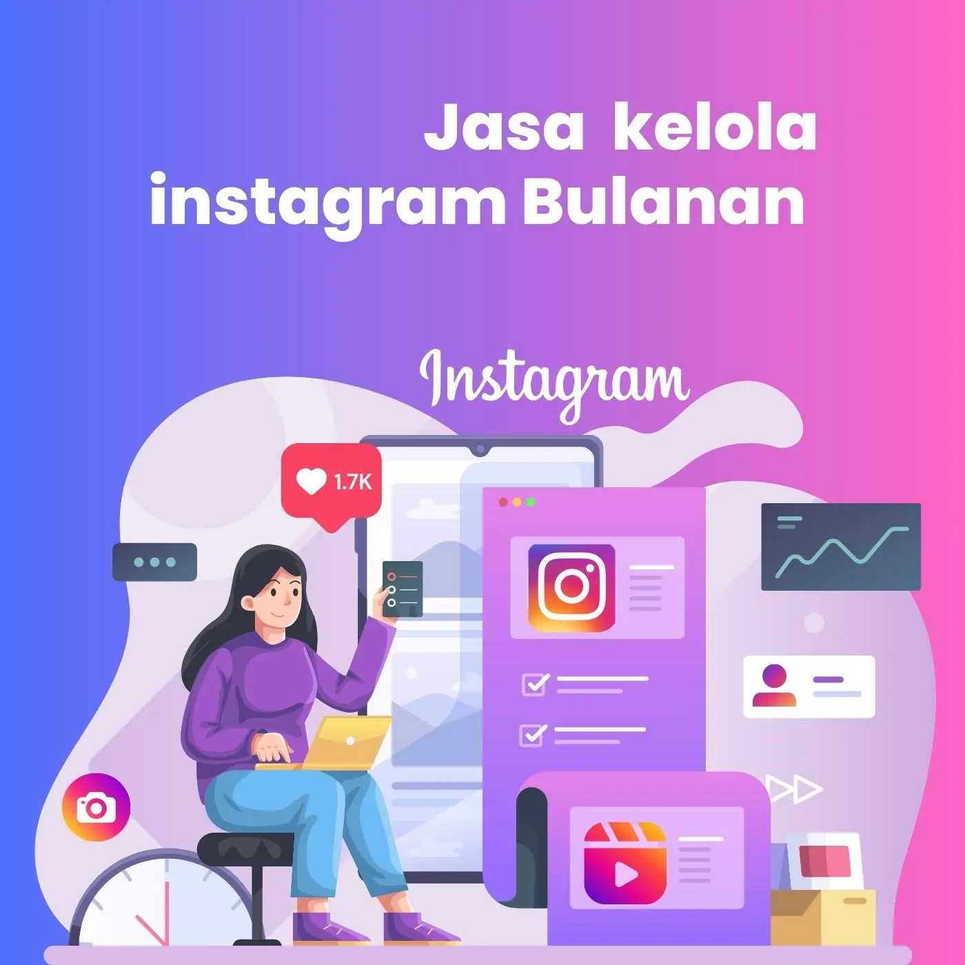 Jasa Kelola Instagram Bulanan