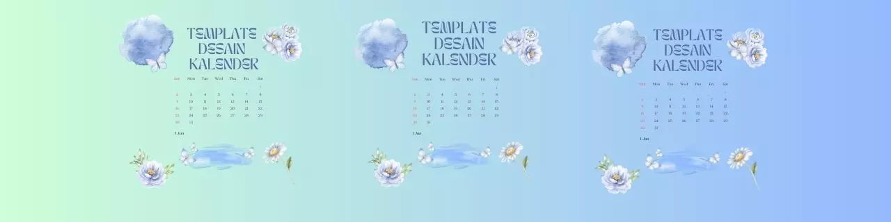 Template Desain Kalender Feminim 5 2023