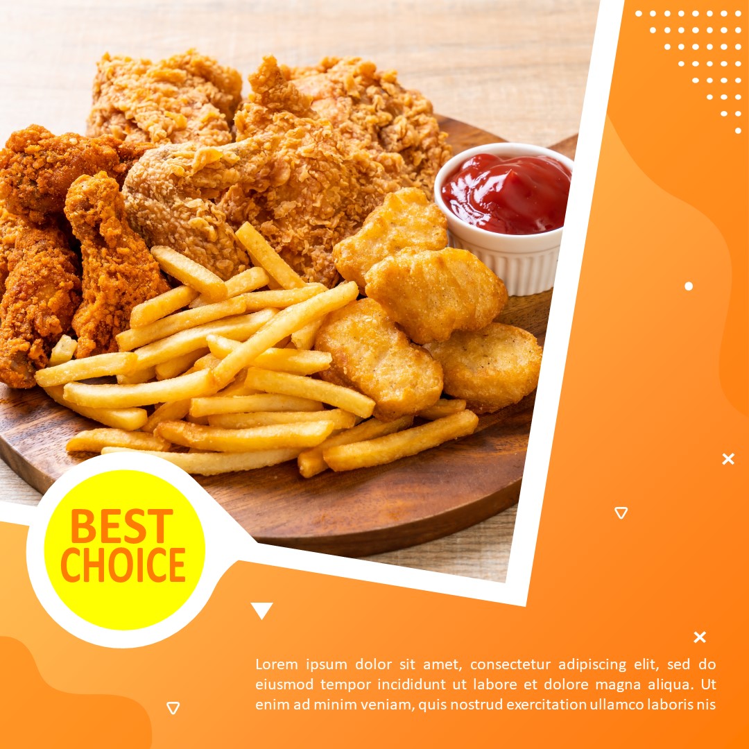 Download Template Feed Aneka Makanan Best Choice Gratis
