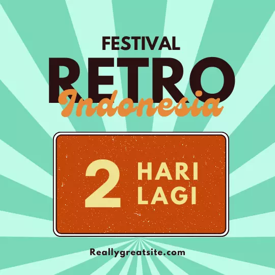 Download Template Poster Festival Retro Indonesia Gratis
