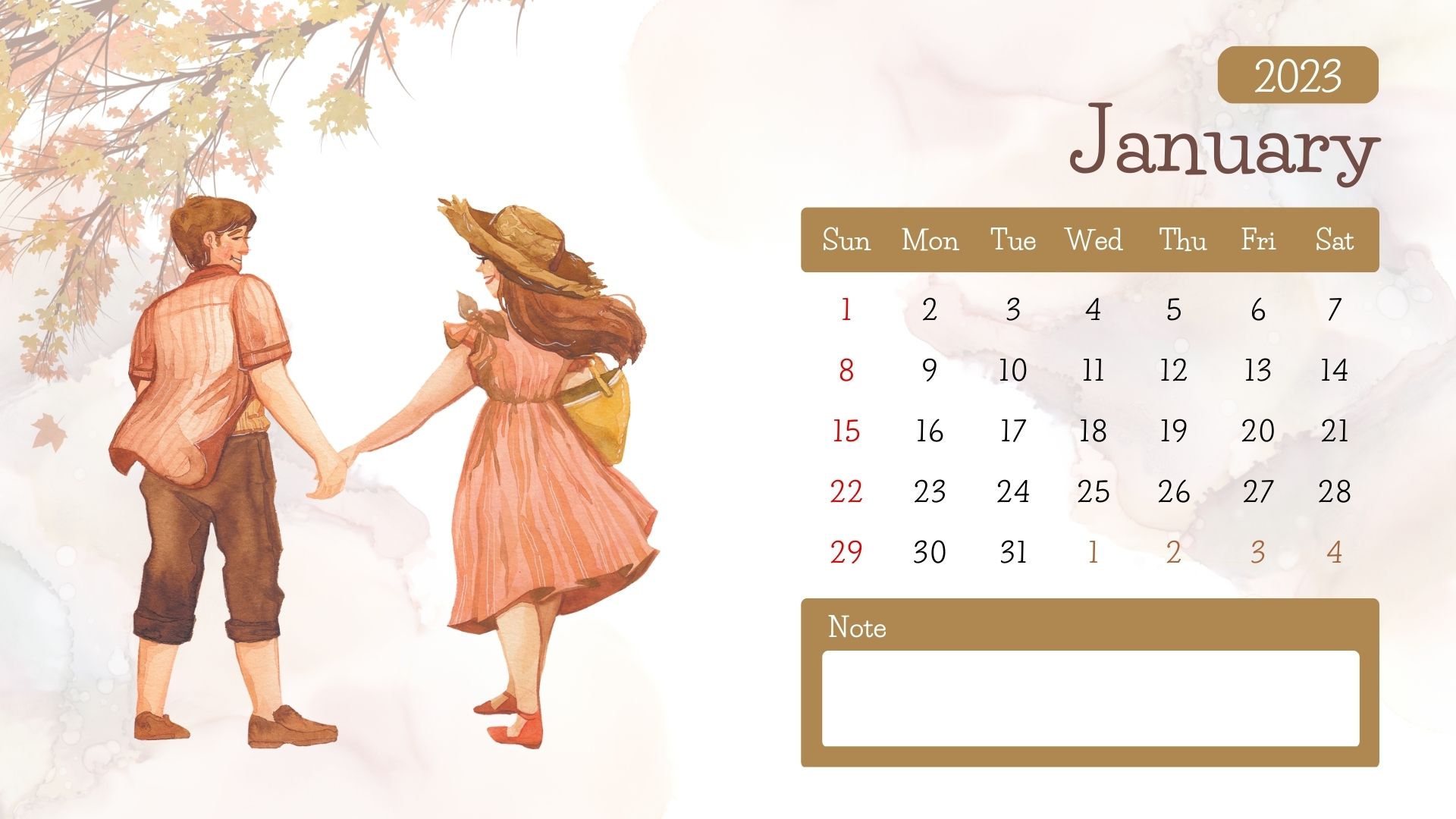 Download Template Desain Kalender Feminim 2 2023  Gratis