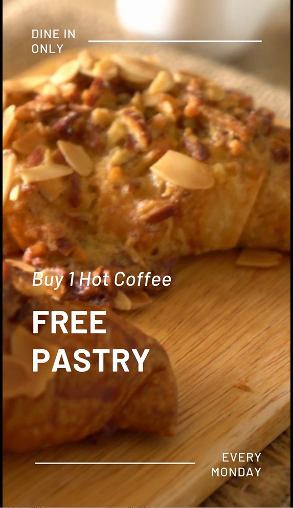 Download Template Video Reels Free Pastry Promotion  Gratis