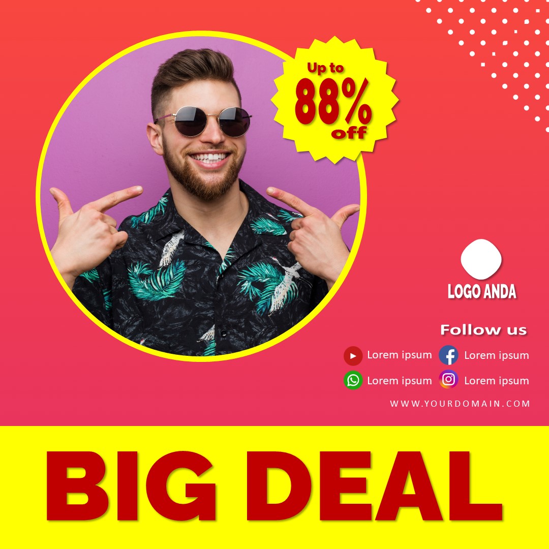 Download Template Feed Big Sale Casual Pria Part 2 Gratis Download Template Feed Big Sale Casual Pria Part 2 Gratis