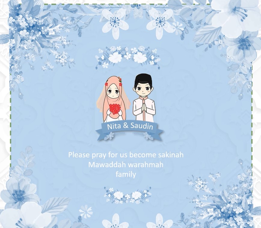 Download Template Undangan Pernikahan Biru Putih Keren Part 8 Gratis