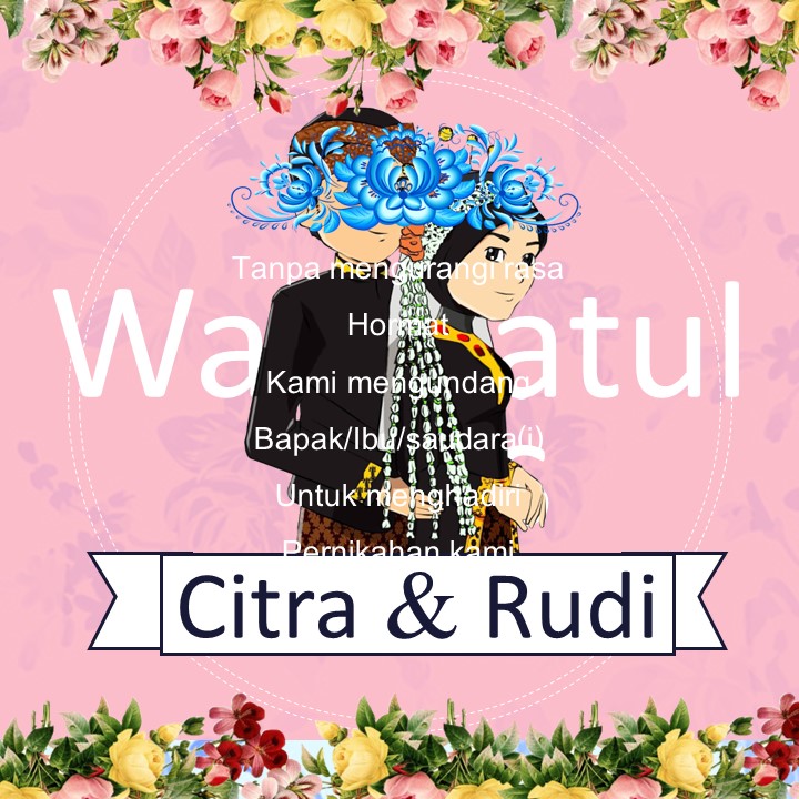 Download Template Undangan Pernikahan Pink Part 3 Gratis