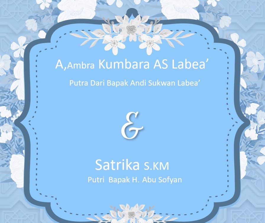 Download Template Undangan Pernikahan Putih Biru Keren Part 4 Gratis