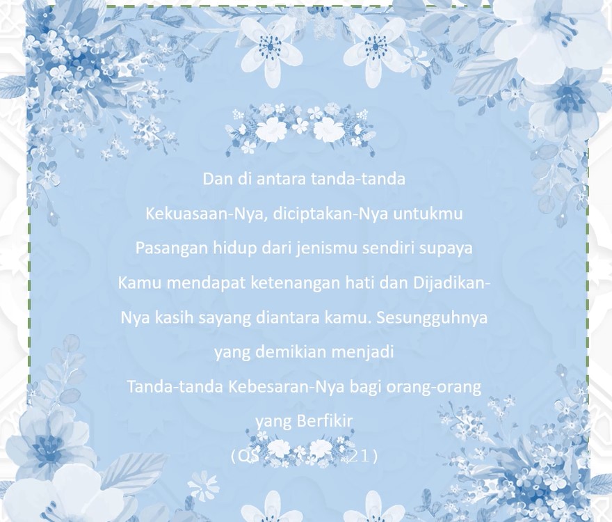 Download Template Undangan Pernikahan Putih Biru Keren Part 7 Gratis