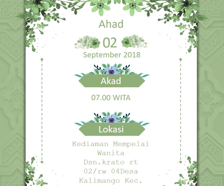 Download Template Undangan Pernikhan Putih Hijau keren Part 5 Gratis Download Template Undangan Pernikhan Putih Hijau keren Part 5 Gratis